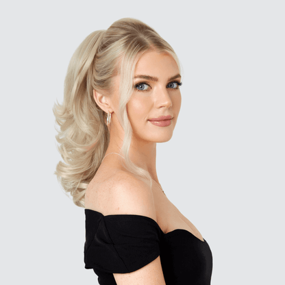 16” Flicky Clip in Ponytail | Stylish & Voluminous - By Laura Mayers