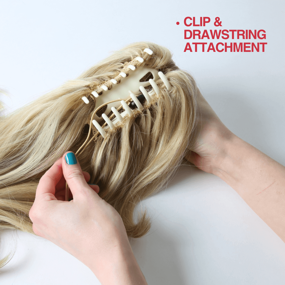 16” Flicky Clip in Ponytail | Stylish & Voluminous - By Laura Mayers