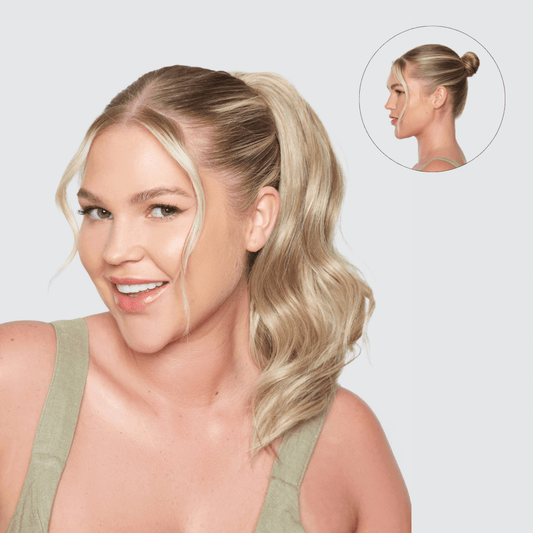 16” inch Ponytail Medium Wand Wave| Soft & Wavy Look - By Laura Mayers