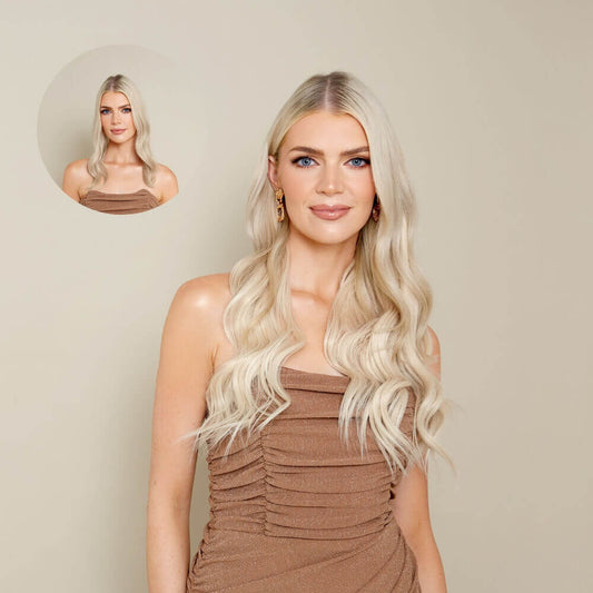20” One Piece Wand Wave Clip - in Hair Extension | Natural Beachy Waves - By Laura Mayers
