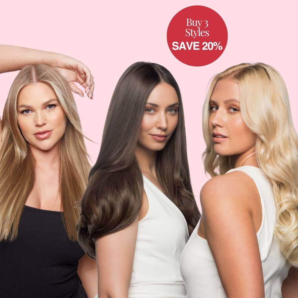 20” One Piece Trio Clip - in Hair Extensions | Quick Volume & Length - By Laura Mayers