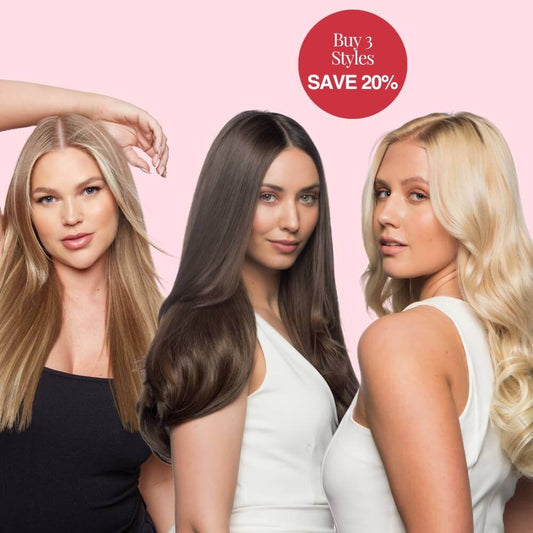 20” One Piece Trio Clip - in Hair Extensions | Quick Volume & Length - By Laura Mayers