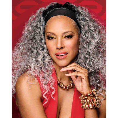 26" Long & Curled Headband Wig - By Laura Mayers