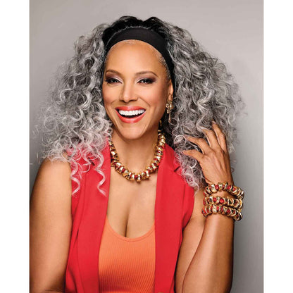26" Long & Curled Headband Wig - By Laura Mayers