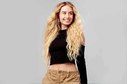 Invisible Tape Extensions | Double - Drawn 18” | 20 - Pack - By Laura Mayers